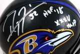 Ray Lewis Autographed Baltimore Ravens Mini Helmet w/2 insc.-Beckett W Hologram