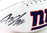 Jeremy Shockey Signed New York Giants Logo Football w/ SB Champs - JSA W Auth