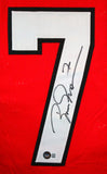 Boomer Esiason Autographed Red College Style Jersey-Beckett W Hologram *Black