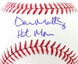 Don Mattingly Autographed Rawlings OML Baseball w/ Hitman- JSA W *Blue