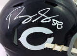 Roquan Smith Signed Chicago Bears 60s Classic Speed Mini Helmet- Beckett Wit *W