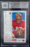 1991 Upper Deck #54 Joe Montana Auto San Francisco 49ers BAS Autograph 10