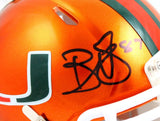 Reggie Wayne Autographed Miami Hurricanes Flash Speed Mini Helmet-Beckett W Holo