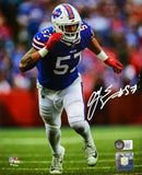 AJ Epenesa Autographed Buffalo Bills 8X10 Stance Photo- Beckett W Hologram