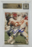 1994 Pacific Collection #55 Joe Montana Auto Kansas City Chiefs BAS Autograph 10