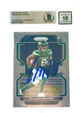 2021 Panini Prizm #346 Elijah Moore Auto New York Jets BAS Autograph 10