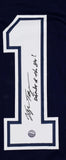 George Teague Autographed Blue Pro Style Jersey w/Defender of the Star-Prova