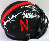 Nebraska Heisman Winners Signed Eclipse Speed Mini Helmet- JSA W *white