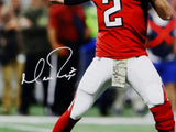 Matt Ryan Autographed Falcons16x20 About to Pass PF Photo - Fanatics Auth *White