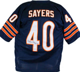 Gale Sayers Autographed Blue Pro Style Jersey-PSA/DNA Auth *4