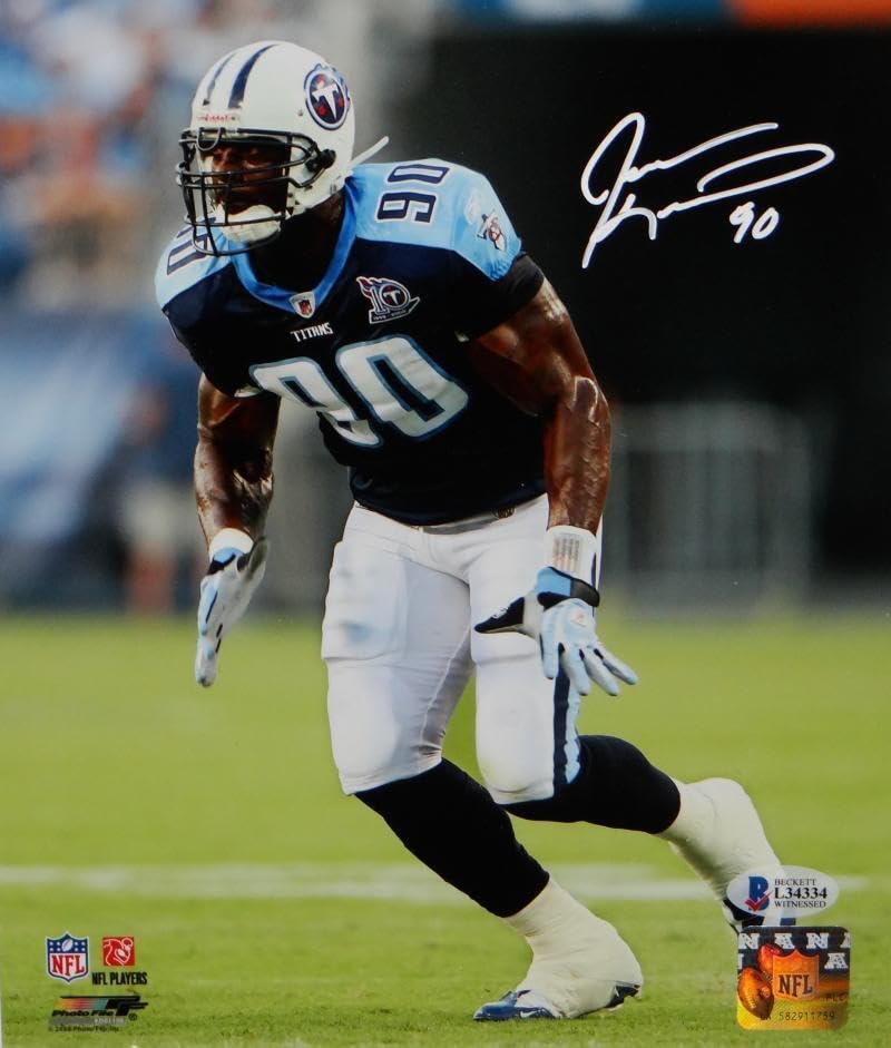 Jevon Kearse Signed Tennessee Titans 8x10 Running PF Photo