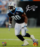 Jevon Kearse Signed Tennessee Titans 8x10 Running PF Photo- Beckett Auth *White