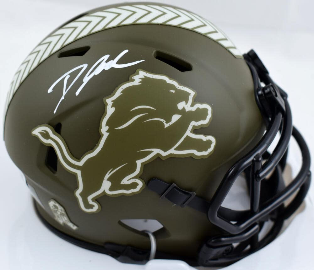 DeANDRE SWIFT orders SIGNED LIONS HELMET/JSA