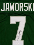 Ron Jaworski Autographed Green Pro Style Jersey- JSA Witnessed Auth *7