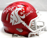 Mark Rypien Autographed Washington State Mini Helmet w/ Insc-Beckett W Hologram