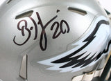 Brian Dawkins Autographed Philadelphia Eagles Flash Speed Mini Helmet-BAW Holo