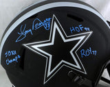 Tony Dorsett Signed Dallas Cowboys F/S Eclipse Helmet w/ 3 Insc - Beckett W Auth