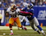 Jason Pierre Paul Autographed 16x20 Going After RG3 Photo- JSA W Auth *Blue