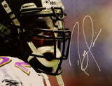 Ray Lewis Autographed Ravens 16x20 PF Close Up Photo  - Beckett Auth *White