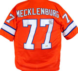 Karl Mecklenburg Autographed Orange Pro Style Jersey-Beckett W Hologram *Black