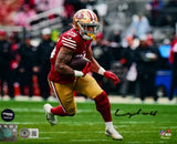 Elijah Mitchell Signed San Francisco 49ers 8x10 Running Photo- Beckett W Holo