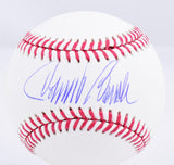 Johnny Bench Autographed Rawlings OML Baseball  - Fanatics *Blue