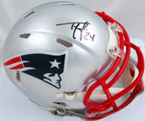 Ty Law Autographed New England Patriots Speed Mini Helmet-Beckett W Hologram