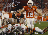 Colt McCoy Autographed Texas Longhorns 8x10 Against Ohio State Photo- JSA W Auth