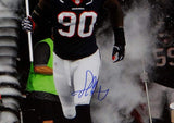 Jadeveon Clowney Autographed Houston Texans 16x20 With Flag PF Photo- JSA W Auth