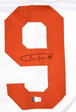 Justin Tucker Autographed White College Style Jersey- Beckett W Hologram *Black