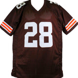 Jeremiah Owusu-Koramoah Autographed Brown Pro Style Jersey w/ Insc-BA W Hologram