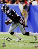 Deion Sanders Signed Atlanta Falcons 16x20 Running PF Photo- Beckett Auth *Black