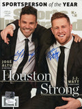 JJ Watt Jose Altuve Autographed Sports Illustrated 2017 Magazine - JSA W *Black