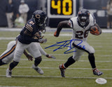 Lamar Miller Signed *Blue Houston Texans 8x10 Breakaway Run Photo- JSA W Auth