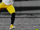 Antonio Brown Autographed Steelers 16x20 BW & Color Catch PF Photo- JSA W Auth