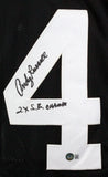 Andy Russell Autographed Black Pro Style Jersey w/SB Champs-Beckett W Hologram