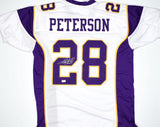 Adrian Peterson Autographed White Pro Style Jersey-Beckett W Hologram *Silver