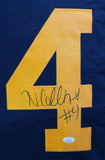 Nico Collins Autographed Blue College Style Jersey - JSA Witness