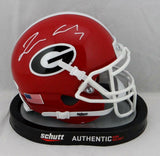 Lorenzo Carter Autographed Georgia Bulldogs Schutt Mini Helmet- JSA W Auth *Whit