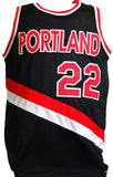 Clyde Drexler Autographed Black TB Pro Style Jersey- JSA W