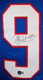 Michael Strahan Autographed Blue TB Pro Style Jersey-Beckett W Hologram *Black