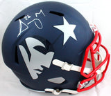 Sony Michel Autographed NE Patriots F/S AMP Speed Helmet - Beckett Auth *White