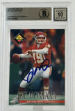 1994 Pro Line Live #61 Joe Montana Auto Kansas City Chiefs BAS Autograph 10