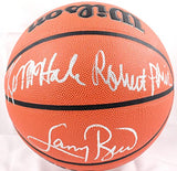 Larry Bird Kevin McHale Robert Parish Signed NBA Wilson Basketball-BeckettW Holo