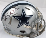 Michael Irvin Autographed Dallas Cowboys Speed Mini Helmet-Beckett W Holo