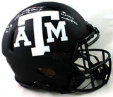 Johnny Manziel Signed Texas A&M Eclipse Authentic Helmet w/ 3 Insc - JSA W Auth