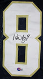 Michael Mayer Autographed Blue College Style Jersey-Beckett W Hologram *Black