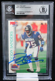 1992 Pro Set #422 Deion Sanders Pro Bowl BAS Autograph 10