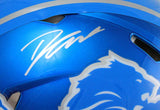 D'Andre Swift Autographed Detroit Lions F/S Flash Speed Authentic Helmet-Fanatic