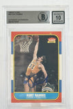 1986-87 Fleer #89 Kurt Rambis RC Los Angles Lakers BGS Autograph 10